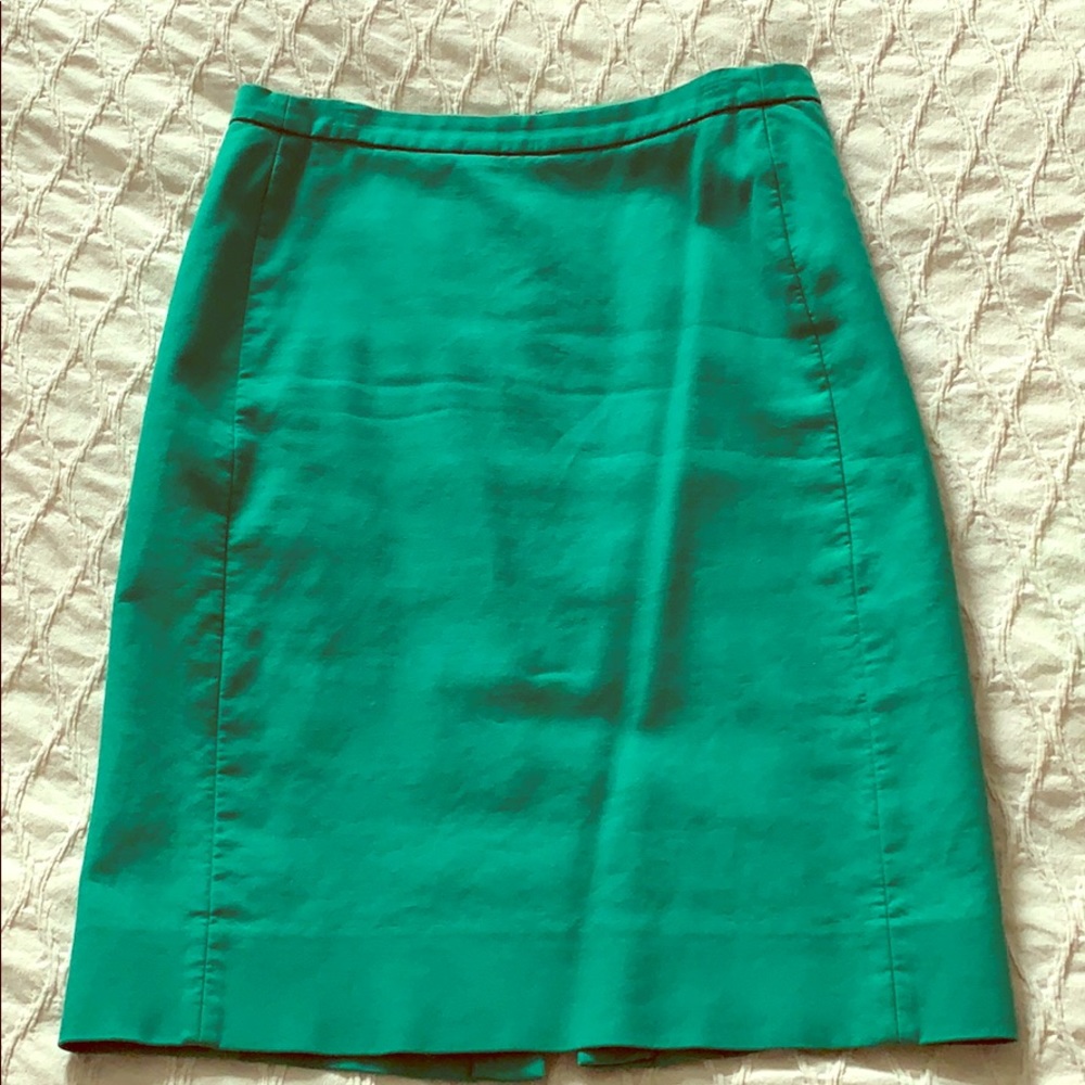 J. Crew midi cotton lined pencil skirt